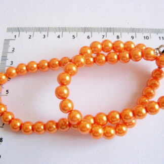 perle sticla portocaliu