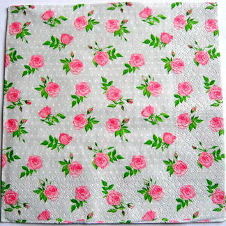 servetel hartie cu trandafiri