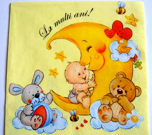 servetel hartie cu desene animate