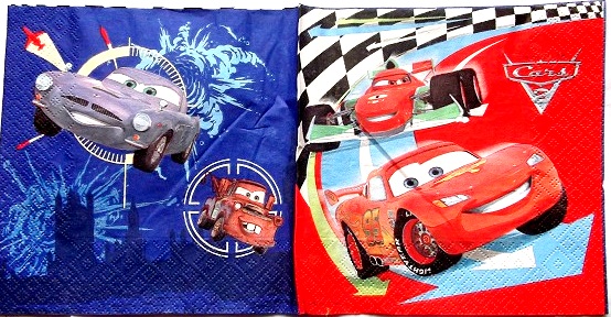 servetel hartie cu desene animate cu masini CARS 0304