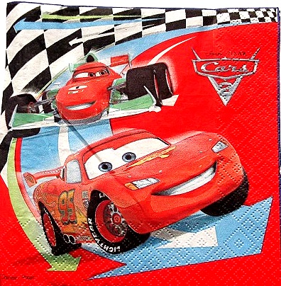 servetel hartie cu desene animate cu masini CARS 0304