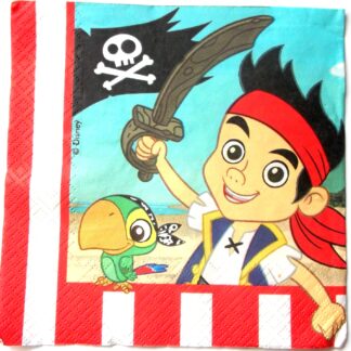 servetel hartie cu desene animate cu pirat pe corabie 0314