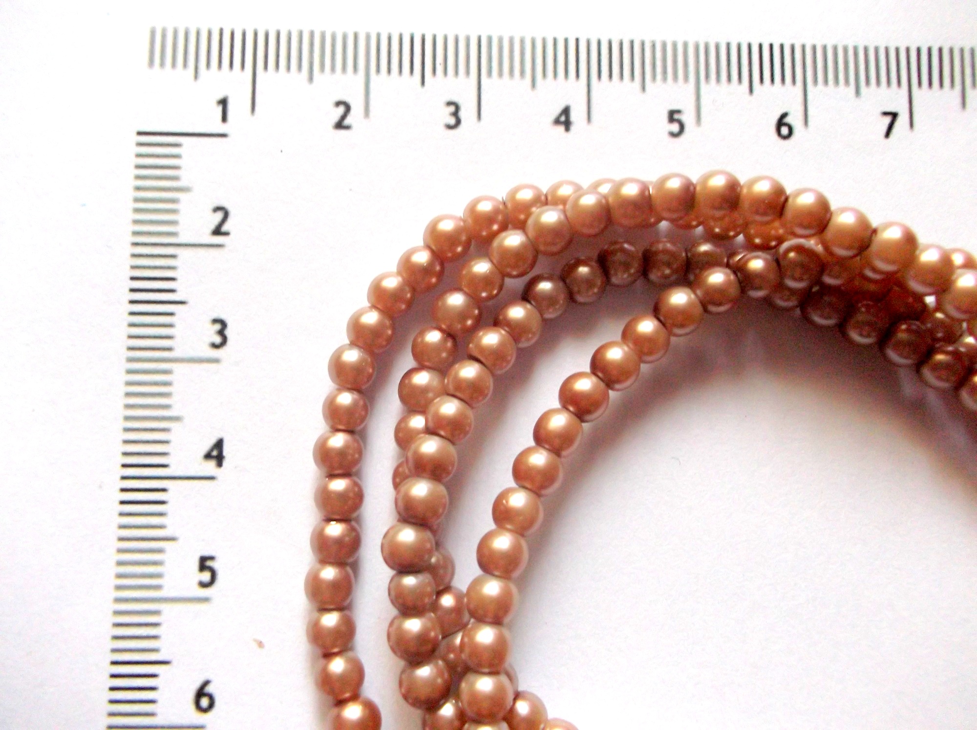 perle din rășină acrilică maro deschis