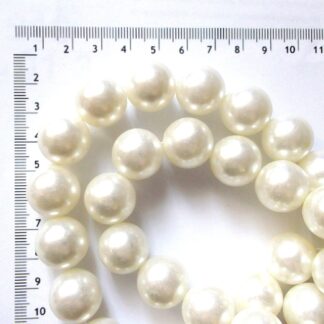 perle din rășină acrilică albe 44153