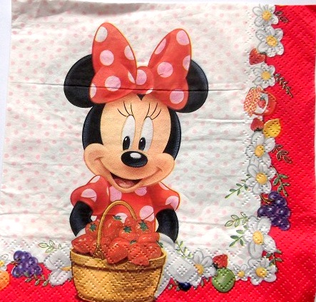 servetel hartie cu minnie mouse 0482
