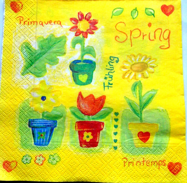 servetel hartie cu primavara 0497