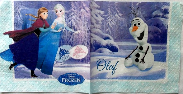 servetel hartie cu desene animate cu frozen 0521