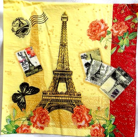 Servetel hartie cu PARIS 0607