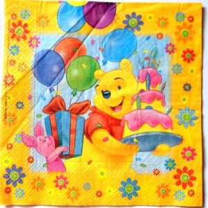 servetel hartie cu desene animate , winnie 0712