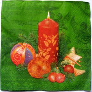 servetel hartie cu aranjament craciun 0763