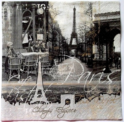 Servetel hartie cu PARIS 0728
