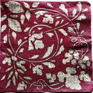 servetel hartie cu flori stilizate 0758