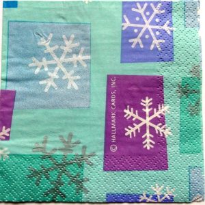 servetel hartie cu dungi albe ,albastre ,bleumarin si stelute arginti 0762