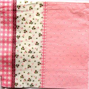 servetel hartie cu trandafiri 0785