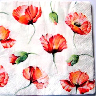 servetel hartie cu maci 0920