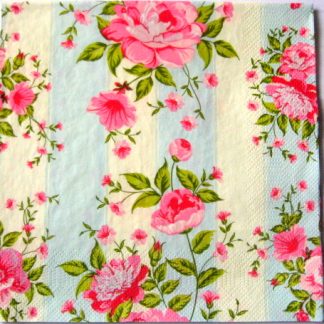 servetel hartie cu trandafiri 0965