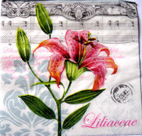 servetel hartie cu crin 0969