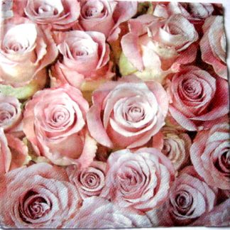 servetel hartie cu trandafiri 0974