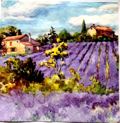 servetel hartie cu lavanda 1027