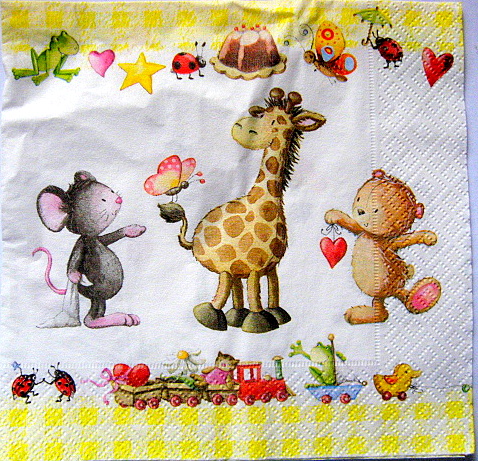 servetel hartie cu desene animate 1041