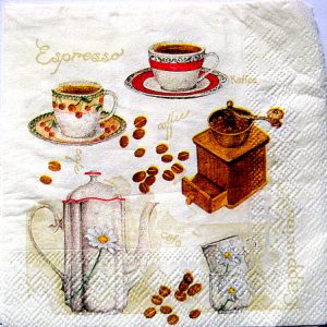 servetel hartie cu cana de cafea 1046