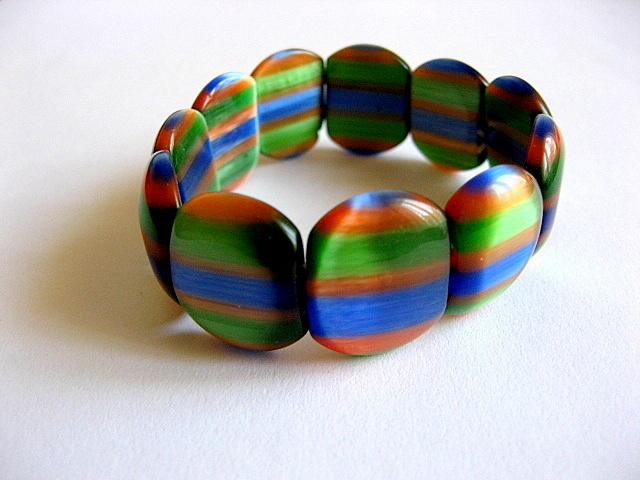 margele ochi de pisica verde, maro si albatru 22983