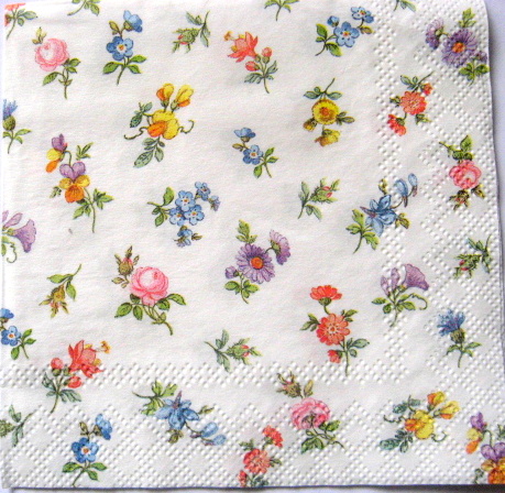 servetel hartie cu flori diferite 1060