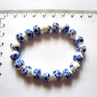 margele portelan cu flori albastre25587