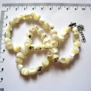 Sirag margele sidef alb 51862