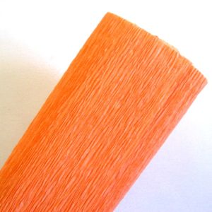 Hartie creponata floristica portocaliu 51869