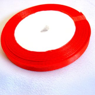 Panglica satin rosu 10 mm 51885