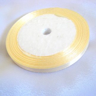 Panglica satin bej galbui  10 mm 51888