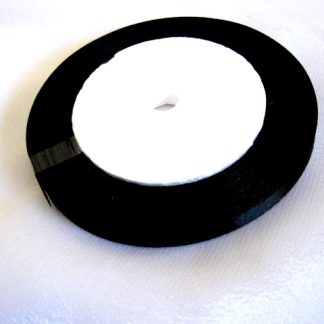 Panglica satin negru 10 mm 51890