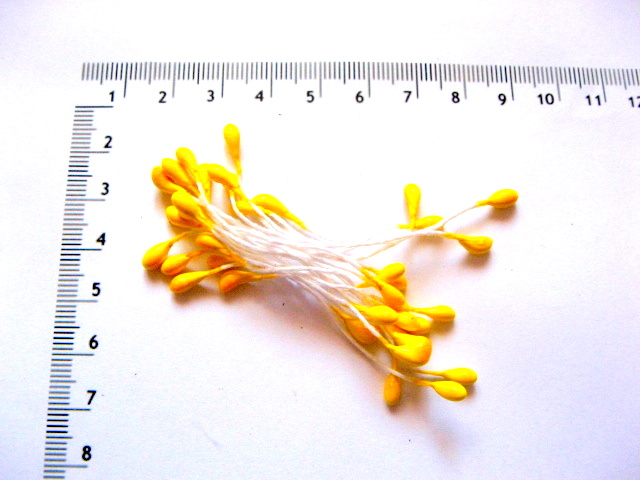 Stamine artificiale decorative, galbene 51918