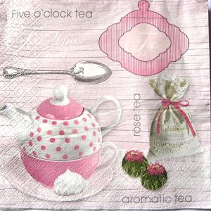 servetel hartie cu ceainic si cana de ceai 1077