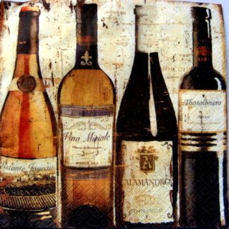 servetel hartie cu sticle  de vin 1083