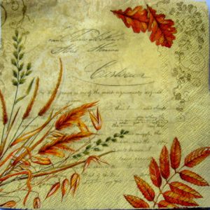 servetel hartie  cu frunze  1084