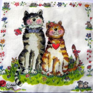 servetel hartie cu pisicute 1086