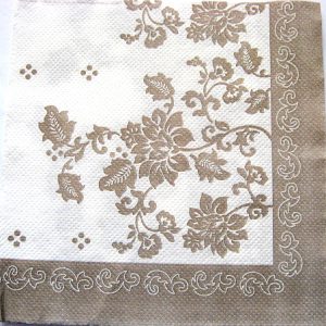 servetel hartie cu flori stilizate