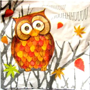 servetel hartie cu bufnite 1092