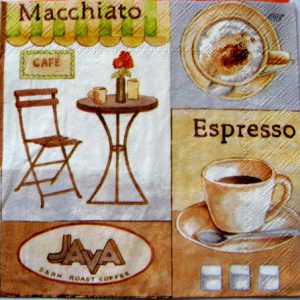 servetel hartie cu cana de cafea 1095