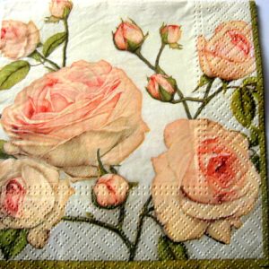 servetel hartie cu trandafiri 1101