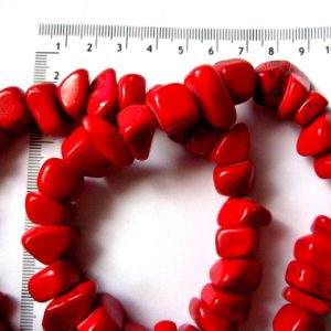 margele nugget mari coral vopsit 51820