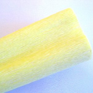 Hartie creponata floristica galben deschis 51873