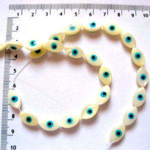 Sirag sidef alb cu evil eye bleu 51955