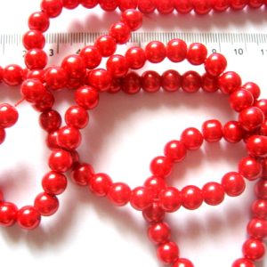 perle sticla rosii 52079