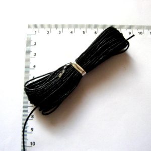 Ață cerată din bumbac negru 52304