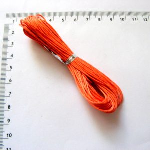 Ață cerată din bumbac portocaliu 52313