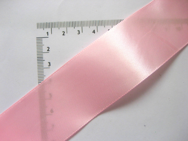 Panglica satin roz deschis 40 mm 52255