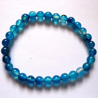 Sirag agate striped sfere albastre 51380